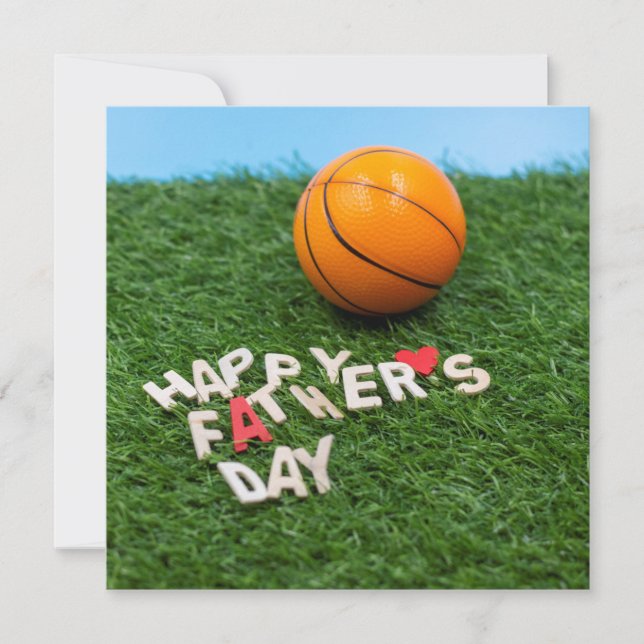 Tarjeta Baloncesto Feliz Día del Padre (Anverso)