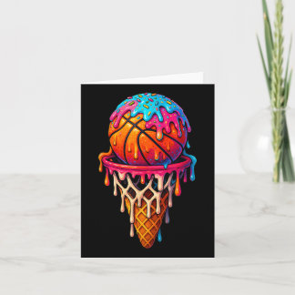 Tarjeta Baloncesto Ice Cream Drin para Jóvenes Chicas Bas