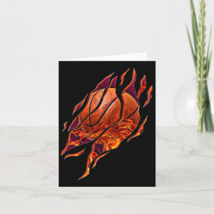 Tarjeta Baloncesto Incendio Y Escrates Bball Player Sport