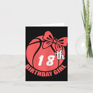Tarjeta Baloncesto Jugador de Baloncesto con 18 Aniversari