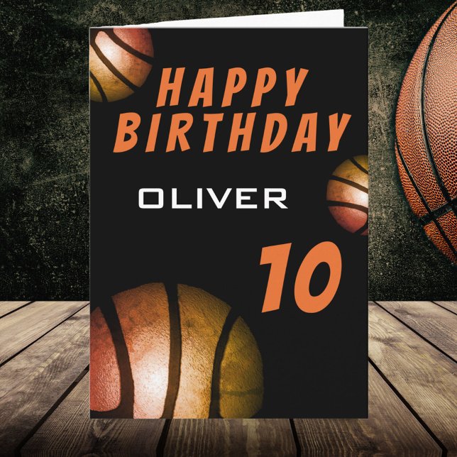 Tarjeta Baloncesto Metallic Ball Feliz cumpleaños (Subido por el creador)