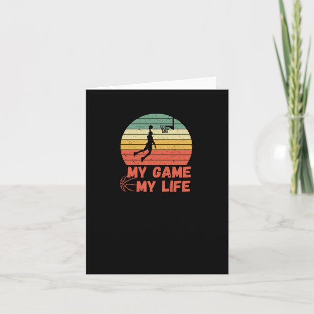 Tarjeta Baloncesto Mi juego Mi vida (Anverso)