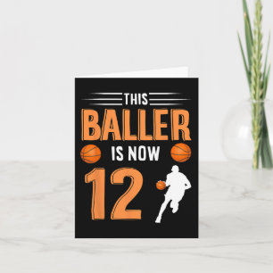 Tarjeta Baloncesto por los 12 Años - Este Baller Ya Tiene 