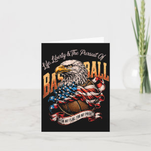 Tarjeta Baloncesto Retro Águila Bandera Americana Patrióti