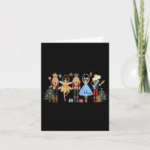Tarjeta Baloncesto Retro Nutcracker Árbol De Navidad S Par