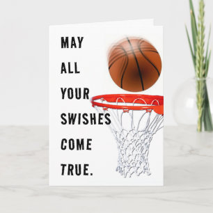 Tarjeta Baloncesto Saludo de cumpleaños