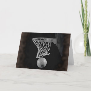 Tarjeta Baloncesto Sepia