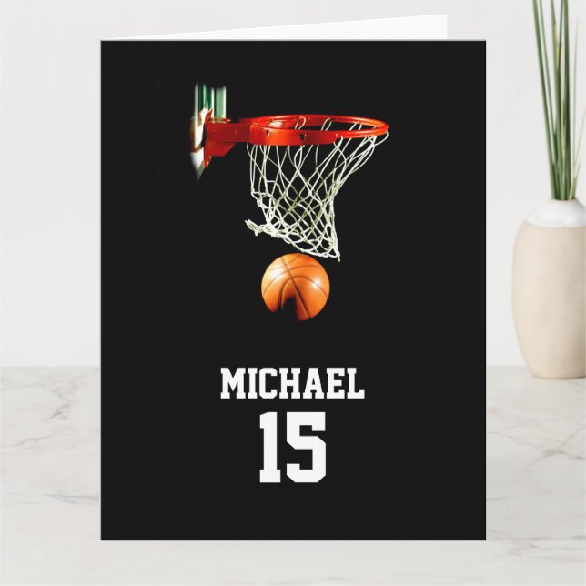 Tarjeta Baloncesto Su Nombre (Anverso)