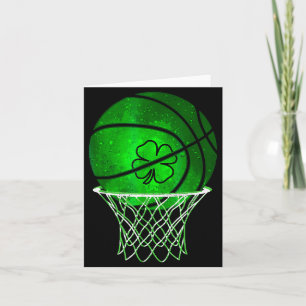 Tarjeta Baloncesto Trébol de la Suerte Trébol Irlandés St