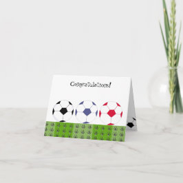 Tarjeta Balones de Fútbol - Felicitaciones