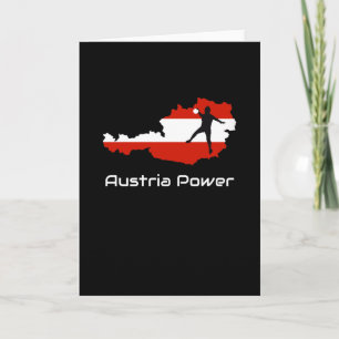 Tarjeta Balonmano -Austria Poder Camiseta Austria