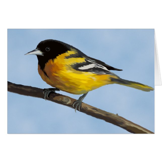 Tarjeta Baltimore Oriole (Anverso (Horizontal))