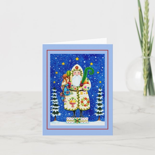 TARJETA BALTIMORE PRIMITIVO DE NAVIDAD DE PADRE CALIENTE (Anverso)