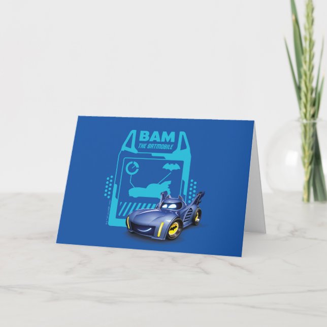 Tarjeta Bam BatUCI™ - El Batmobile (Anverso)