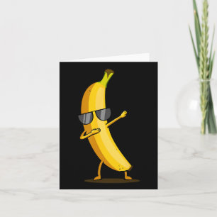 Tarjeta Banana Amarilla Dabbing - Fruta de baile divertida