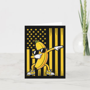 Tarjeta Banana americana Banana norteamericana Bandera Dab