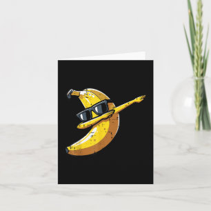 Tarjeta Banana Dab Gafas De Sol Cute Fruta Baile Niños Niñ