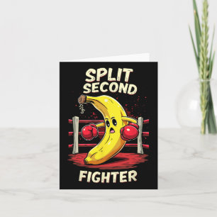 Tarjeta Banana de boxeo Muay Thai Mma Fighter en Split