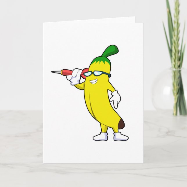 Tarjeta Banana en Darts con Dart (Anverso)