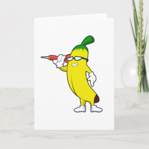 Tarjeta Banana en Darts con Dart