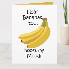 Tarjeta Banana Fruit Boost My Mood Funny