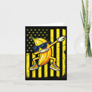 Tarjeta Banana retro de plásticos Banana Banana Dabbing Ba