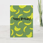 Tarjeta Bananas Birthday Card<br><div class="desc">A perfect birthday card for all of your party animal friends!</div>