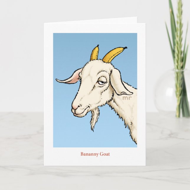 Tarjeta Bananny Goat Card (Anverso)