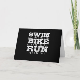 Tarjeta Bañarse como la bicicleta en barco como si te qued