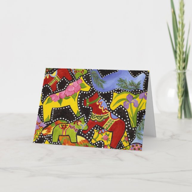 Tarjeta Banco de los caballos de Dala del baile dentro de (Anverso)