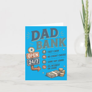 Tarjeta Banco de Papá Chistoso Banco de Papá Chiste Día de
