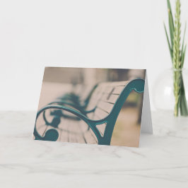 Tarjeta Banco de parque francés