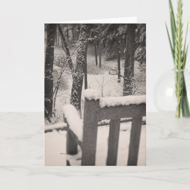 Tarjeta Bancos cubiertos de nieve (Anverso)