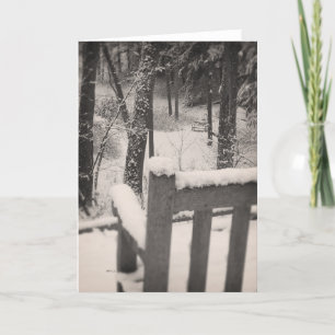 Tarjeta Bancos cubiertos de nieve