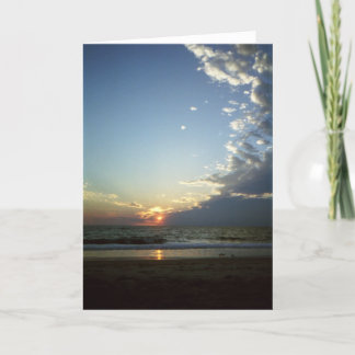 Tarjeta Bancos exteriores por la mañana 1