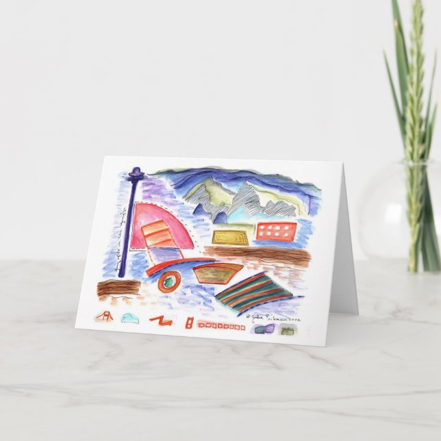 Tarjeta Banda de 18 en el río Yangtze (Anverso)