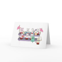 Banda de gatos con cabezas móviles