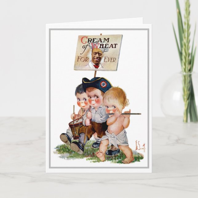 TARJETA "BANDA DE MARCHA" CREMA DE TRIGO Y SALUD (Anverso)