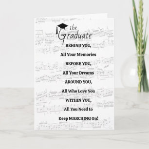 Tarjeta Banda de Música Senior El Graduado Graduación
