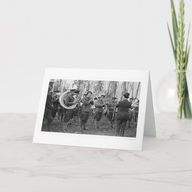 Tarjeta Banda militar Alaska 1920 (Anverso)