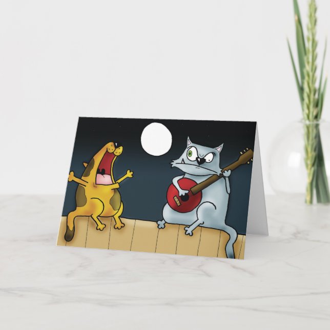 Tarjeta Banda musical del gato (Anverso)
