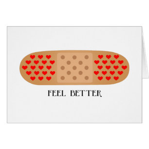 Tarjeta bandaid del personalizar de un mejor