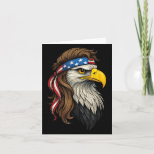 Tarjeta Bandana de águila blanca patriótica bandera de EE.
