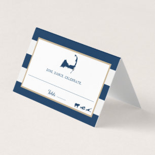 Tarjeta Bandas de oro azul Chatham Boda de capucha de Cabo