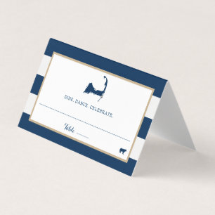 Tarjeta Bandas de oro azul Chatham Boda de capucha de Cabo