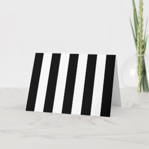 Tarjeta Bandas en blanco y negro, patrón a rayas, líneas