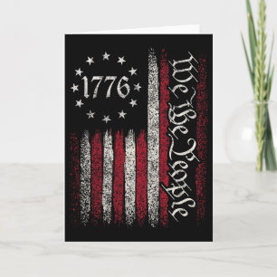 Tarjeta Bandera 1776 Constitución Día de la Independencia