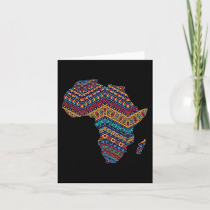 Tarjeta Bandera africana Kente Cloth Orgullo negro African