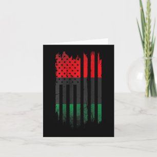 Tarjeta Bandera afroamericana 1865 Orgullo de historia neg
