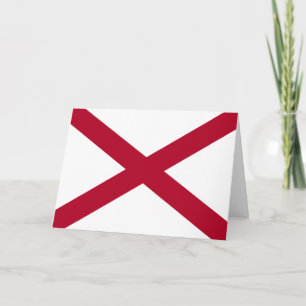 Tarjeta Bandera Alabamian, Bandera de Alabama